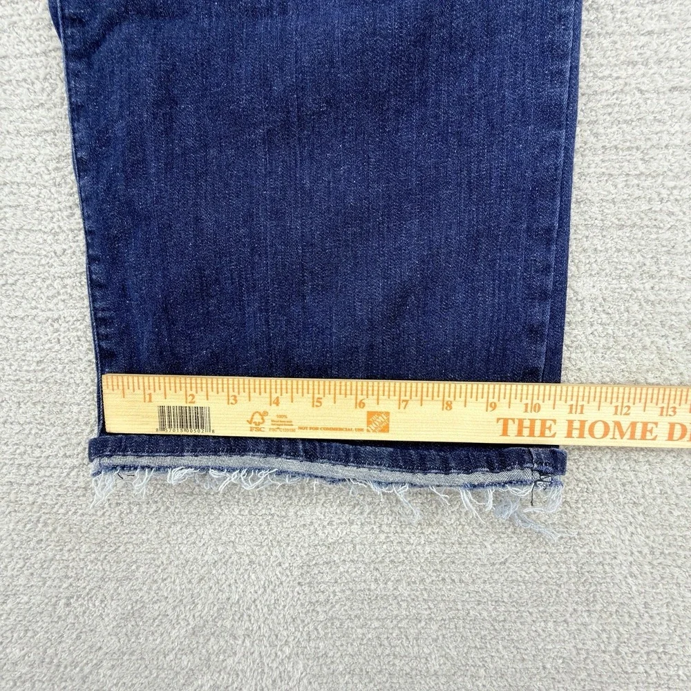 FRAME Le Palazzo Crop Jeans Womens 30 Guilty Wide Leg High Rise Blue
